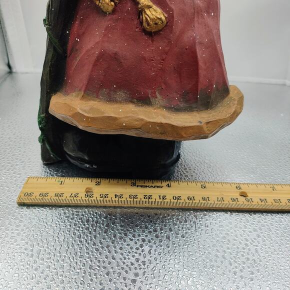 Rustic Santa Resin Figurine Christmas Holiday Decor Gift Carrying Stick - Picture 12 of 12